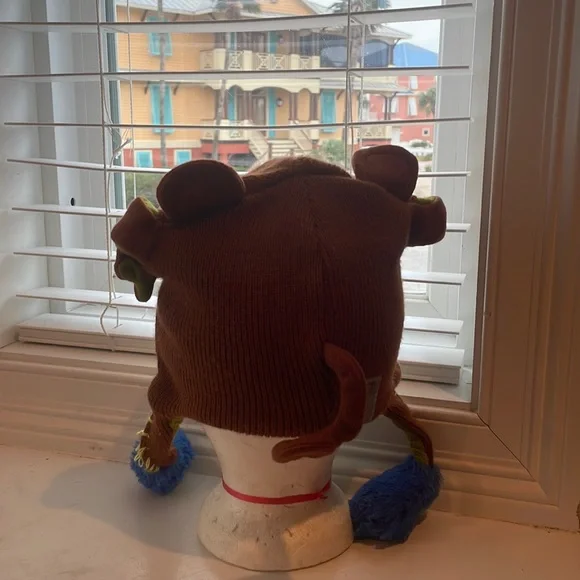 Flipeez Huggie monkey fun winter hat boys girls fleece knit beanie kids - Picture 5 of 16